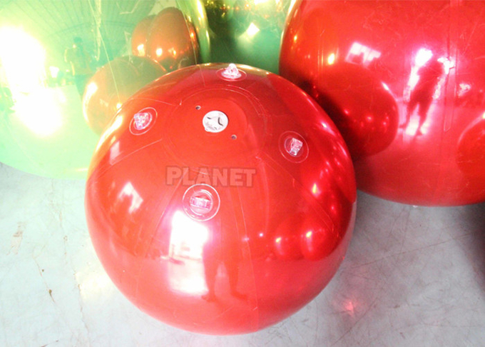 Red Green Custom Size Double Layer PVC Inflatable Mirror Ball Hanging Sphere Disco Balls Balloon For Advertising Events