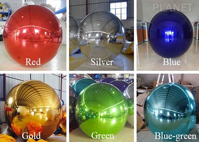 Air Sealed Giant PVC Silver Stage Christmas Decoration Inflatable Decorative Mirror Ball