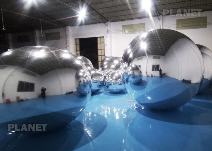Air Sealed Giant PVC Silver Stage Christmas Decoration Inflatable Decorative Mirror Ball