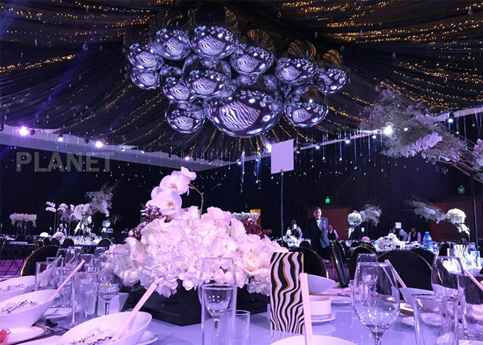 Airtight Double Layer Disco 8m Inflatable Chrome Ball