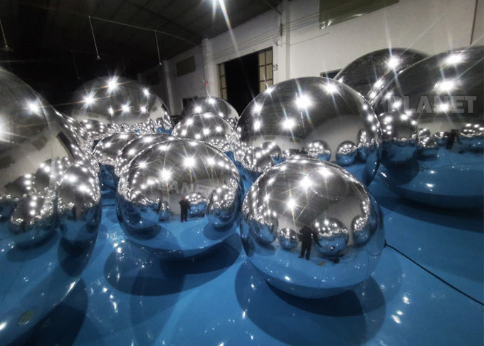 0.6m, 0.8m, 1.0m, 1.2m, 1.5m, 1.8m, 2.0m Floating Reflective Inflatable Mirror Balloon For Advertising