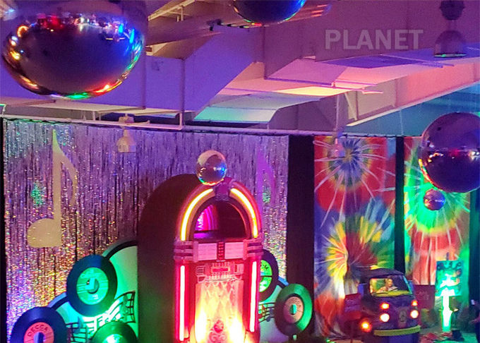 Hanging Silver Inflatable Mirror Ball / Inflatable Mirror Balloon EN14960