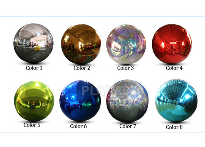 PVC Festival Decorative Inflatable Hanging Mirror Ball/Balloon,Silver Reflective mirror Sphere