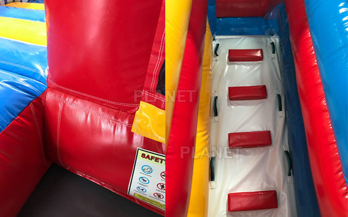 Adult Inflatable playground bounce house combo funcity bounce round jumping house obstacle course moonwalk bounce house