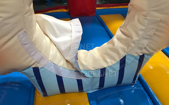 Adult Inflatable playground bounce house combo funcity bounce round jumping house obstacle course moonwalk bounce house