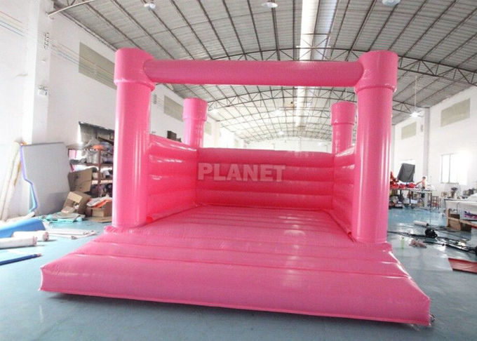 Custom Color Inflatable Wedding Bouncer White Bouncy Castle Inflatable White Castle Bounce House