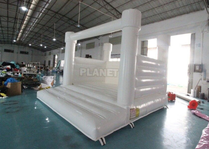 Outdoor Jumping Bouncer Inflatable Wedding Bouncy Castle White Bounce House For Adults And Kids