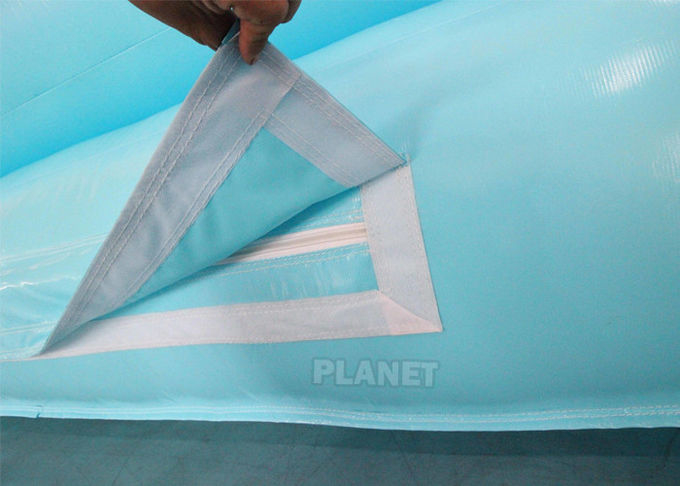 PVC Material Inflatable Bouncy Jumping Castle Blue Slide Commercial Castle Inflatable Kids Bounce House