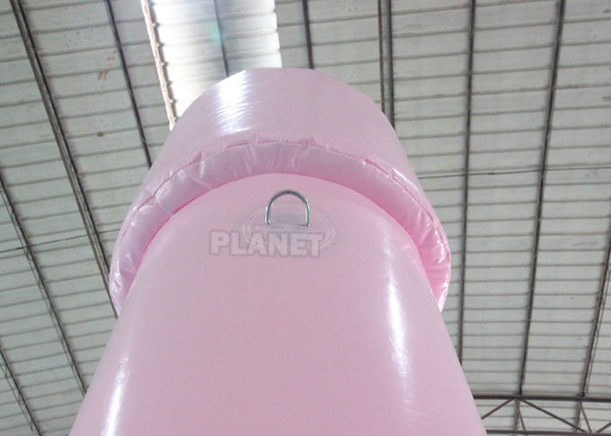 Pink Castle Inflatable Jumping Commercial Bounce House / Bouncy Castle For Kids