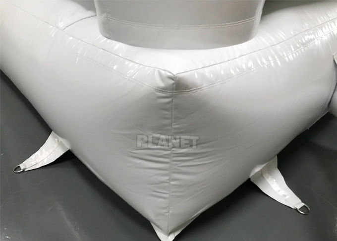 PVC Tarpaulin Inflatable 4 Meters White Wedding Bounce House With Air Blower