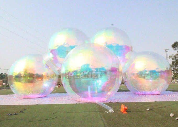 Giant Event Decoration PVC Floating Sphere Mirror Balloon Disco Shinny Inflatable Floating Mirror Ball For Christmas