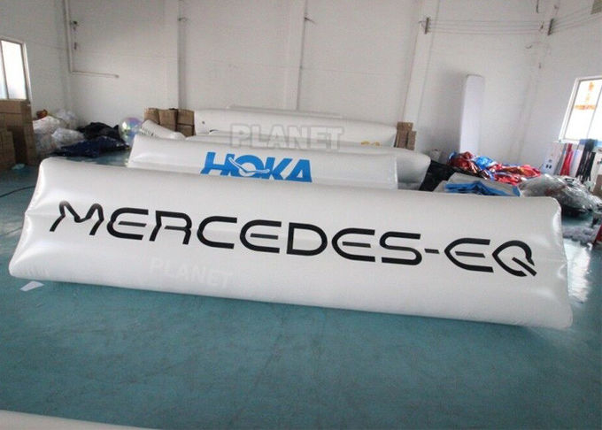 0.9mm PVC Tarpaulin Floating Triathlon Swim Marker Inflatable Long Tube Cylinder Life Buoy