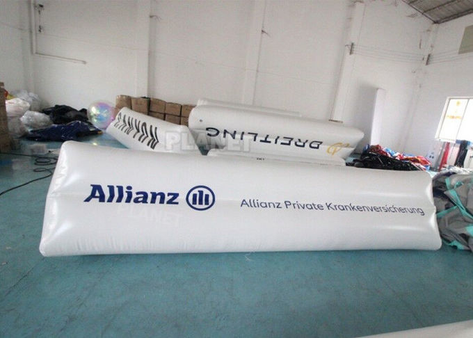 0.9mm PVC Tarpaulin Floating Triathlon Swim Marker Inflatable Long Tube Cylinder Life Buoy