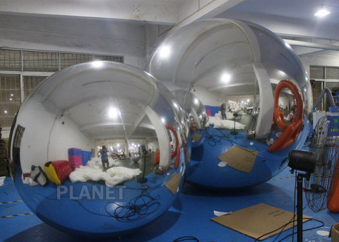 Custom Colorful Inflatable Mirror Balloon For Festival Decorative 1 Year Warranty