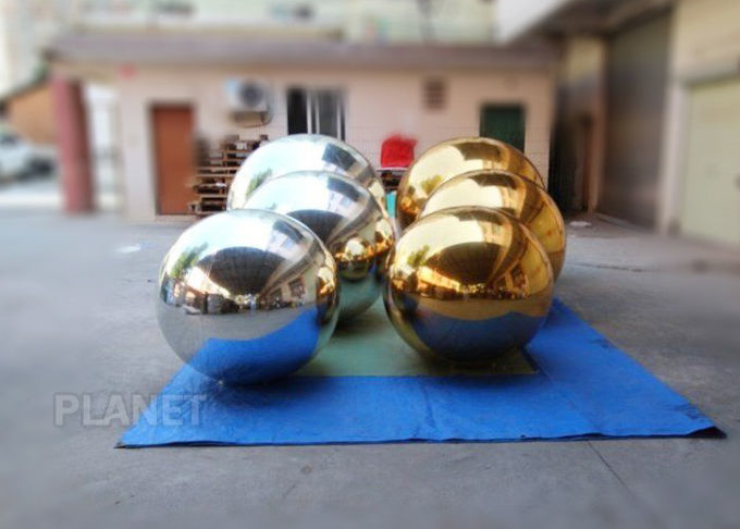 0.7mm PVC Floating Mirror Ball Decorations Logo Printing Fire - Resistance