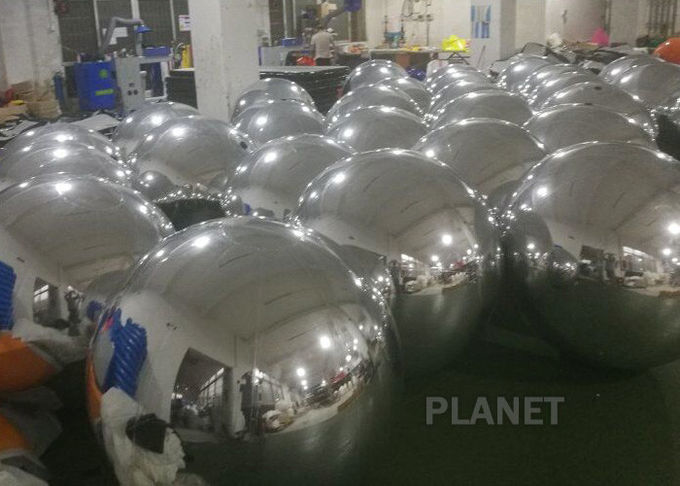 Event Party Inflatable Mirror Ball With 1 Year Warranty Customized Material
