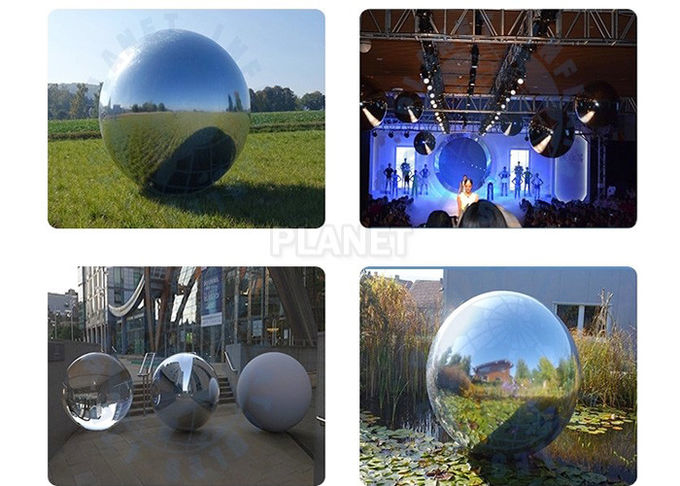 Event Party Inflatable Mirror Ball With 1 Year Warranty Customized Material