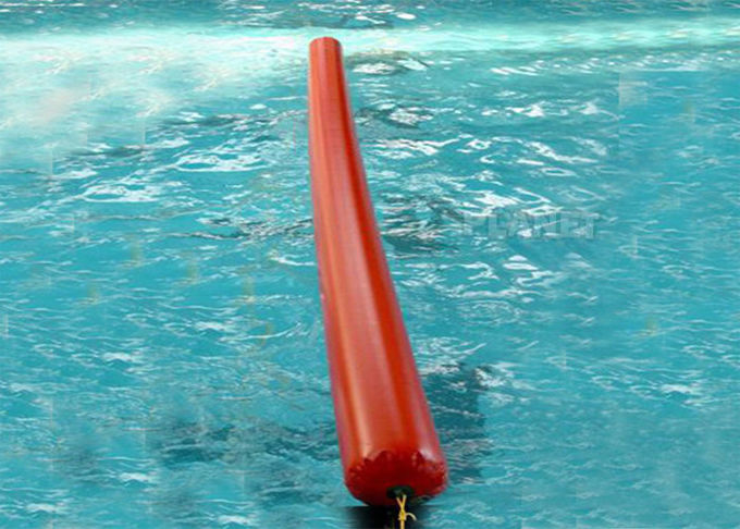 Customize Floating 0.9mm PVC Yellow Inflatable Long Cylinder Buoy Tube For Water Park