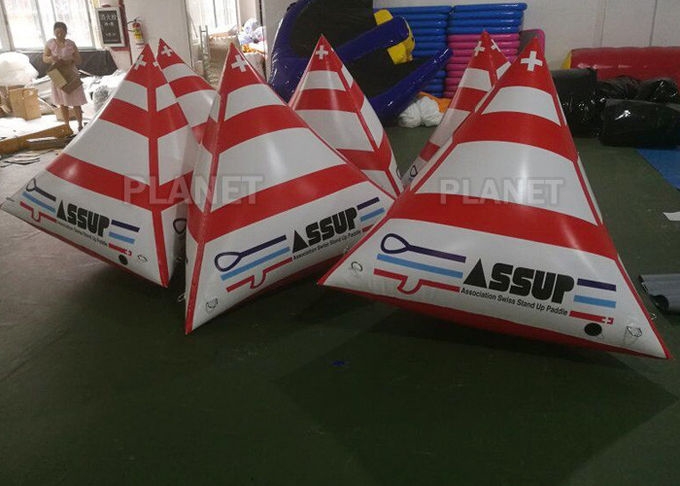 Water Triathlons Inflatable Swimming Buoy For Advertising Lightweight