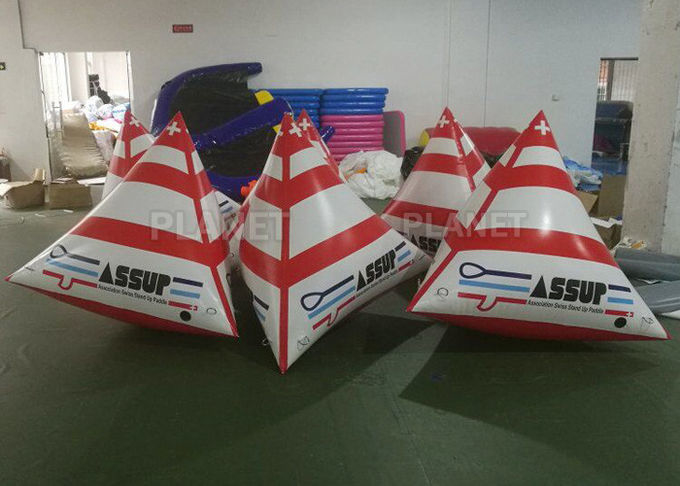Water Triathlons Inflatable Swimming Buoy For Advertising Lightweight