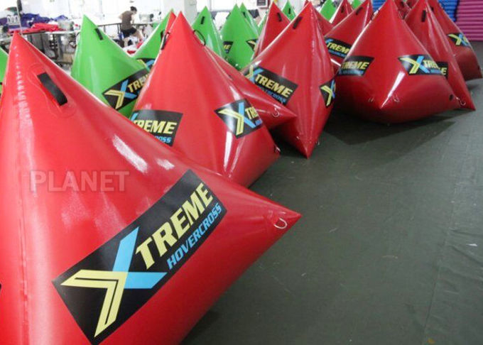 Green Inflatable Marker Buoy / Inflatable Floating Water Park 3 Years Warranty