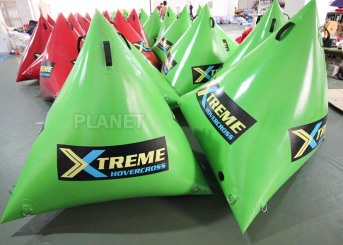 Green Inflatable Marker Buoy / Inflatable Floating Water Park 3 Years Warranty