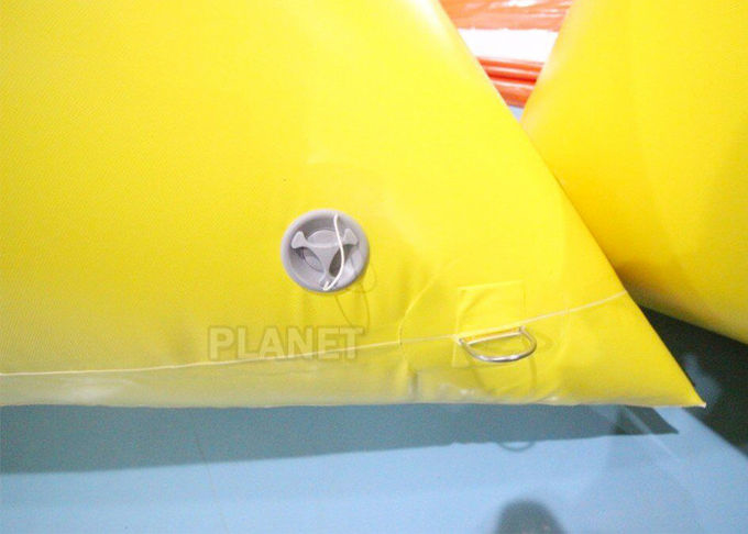 2.5m Inflatable Water Floating Marker buoys With Logo Yellow / Pink