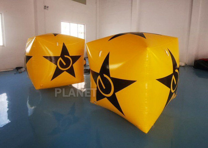 EN14960 Inflatable Cube Water Floating Swimming Safety Buoy  Uv Resistance