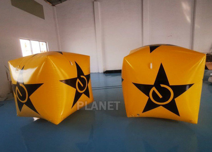 EN14960 Inflatable Cube Water Floating Swimming Safety Buoy  Uv Resistance