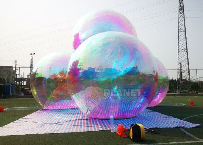 Multicolor Inflatable Mirror Sphere Balloon For Christmas Decoration