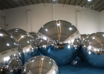 Air Sealed Giant PVC Silver Stage Christmas Decoration Inflatable Decorative Mirror Ball