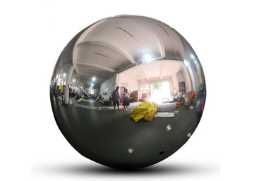 Customized PVC Festival Decoration Inflatable Hanging Mirror Ball/Foil Balloon,Silver Reflective Helium Sphere