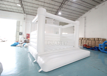 Commercial Inflatable White Bounce House Kids Inflatable Party Jumping Castle Outdoor Inflatable Wedding Bouncer