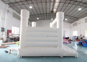 Outdoor Jumping Bouncer Inflatable Wedding Bouncy Castle White Bounce House For Adults And Kids