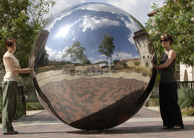 Custom Color PVC Inflatable Floating Disco Mirror Ball With Lighting