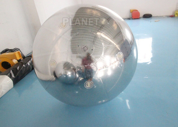 Custom Color PVC Inflatable Floating Disco Mirror Ball With Lighting