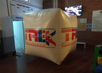 Full Printing Inflatable Cube Swim Buoy For Water Event , Floating Water Marker Buoy Inflatable Square Swim Buoy
