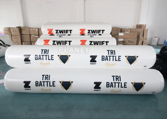 Custom Size Long Surface Marker Buoy Inflatable Tube Marker Buoys Inflatable Water Pipe Buoy