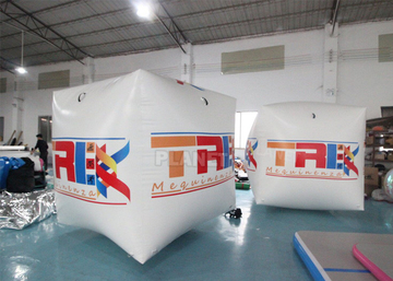 Square Inflatable Swim Buoy 2x2x2m Cube Floating Inflatable Marker Buoy Water Sports Pontoon