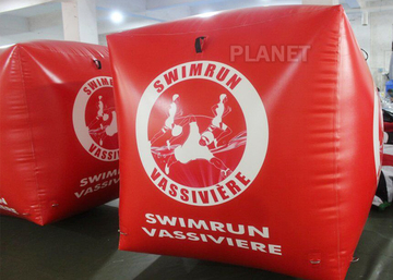 Sealed Air 1.5M Inflatable Marker Buoy For Advertising Red Color