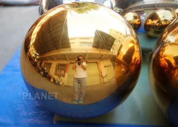 0.7mm PVC Floating Mirror Ball Decorations Logo Printing Fire - Resistance