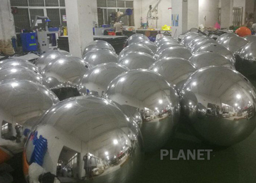 Durable Gold Inflatable Mirror Ball For Event Decoration EN71 EN14960 CE