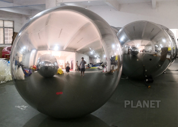 Event Party Inflatable Mirror Ball With 1 Year Warranty Customized Material