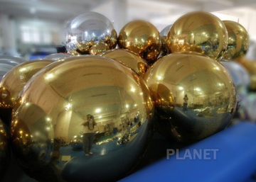 Fireproof 1.5m , 2m , 3m Inflatable Mirror Ball For Advertising Activity