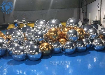 Silver 0.45m Inflatable Reflective Balloon For Wedding Party
