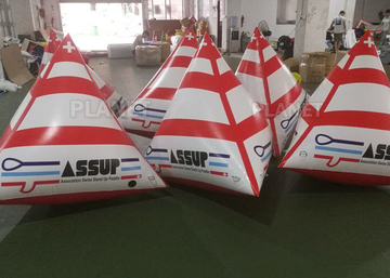 Water Triathlons Inflatable Swimming Buoy For Advertising Lightweight
