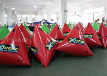 1.5m Airtight Triathlon Inflatable Triangle Buoy With D Rings Customized Size