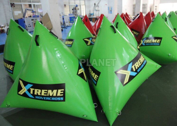 1.5m Airtight Triathlon Inflatable Triangle Buoy With D Rings Customized Size