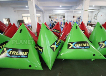 Green Inflatable Marker Buoy / Inflatable Floating Water Park 3 Years Warranty