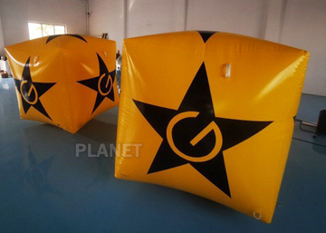 EN14960 Inflatable Cube Water Floating Swimming Safety Buoy  Uv Resistance